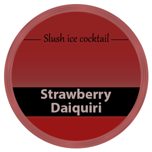 Strawberry daiquiri slush ice cocktail