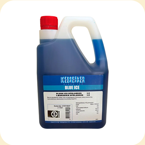 Blue ice til lej slush ice maskine