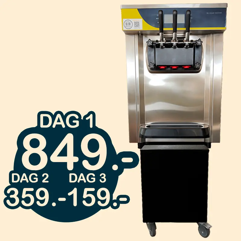 Lej softice maskine til festen i Silkeborg