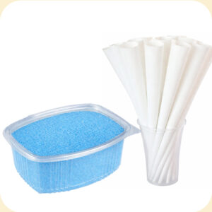 Blå candyflossukker