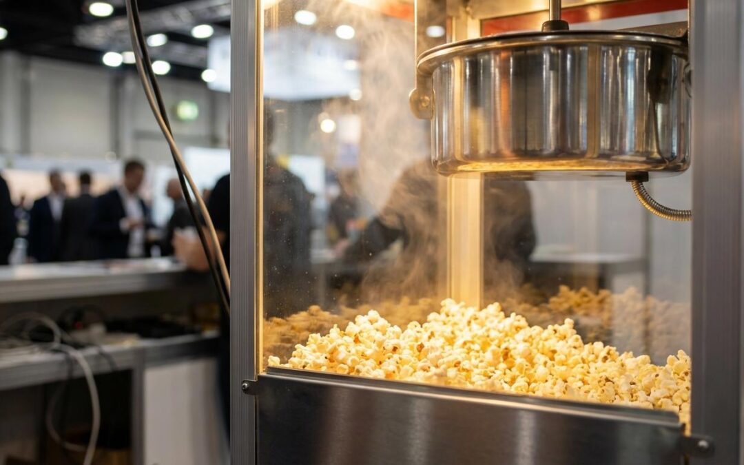 Popcornsmaskine til messe