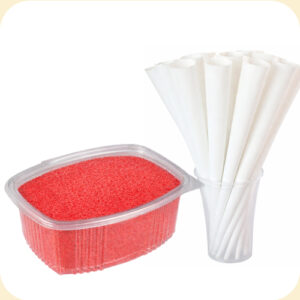 rød candyflossukker