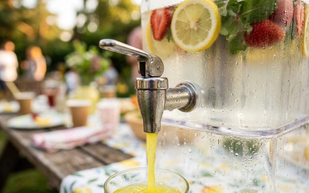 Drinks dispenser til sommerfesten