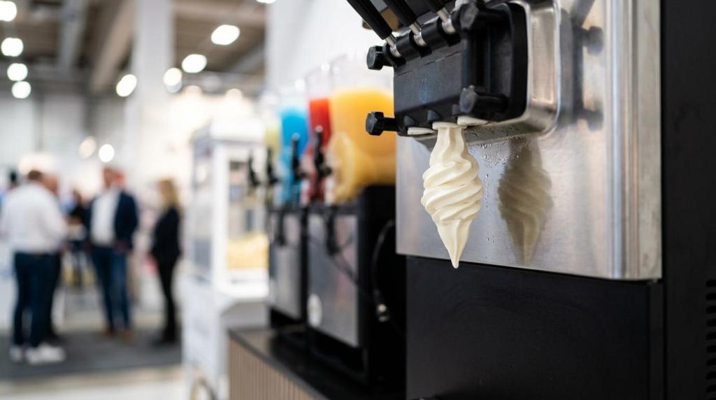 stop-effekt på messestanden