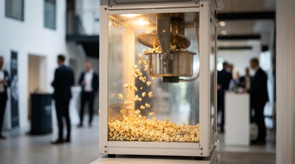 popcornmaskine til firmaarrangementer