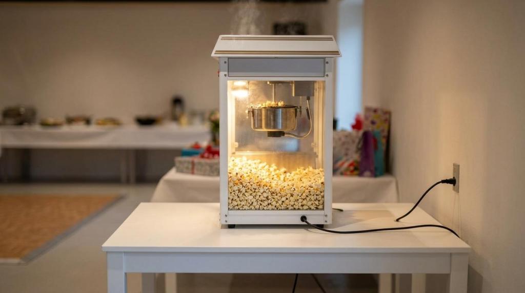 popcornmaskine til fødselsdag